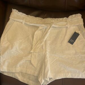 White Eyelet Women's Shorts